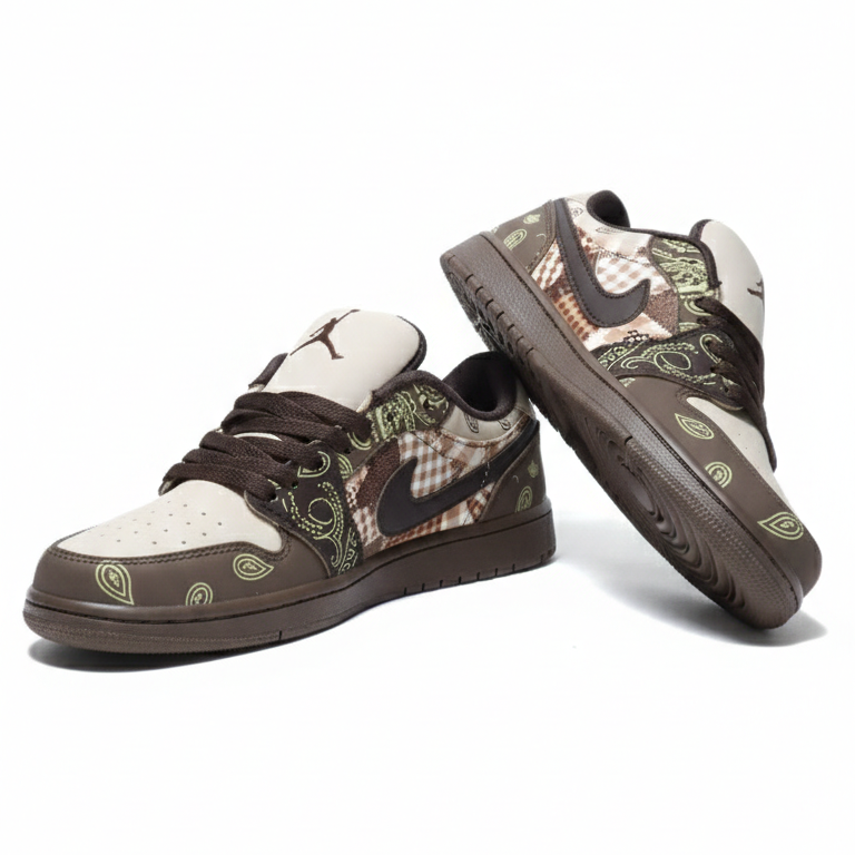 Dunk shoes brown printed