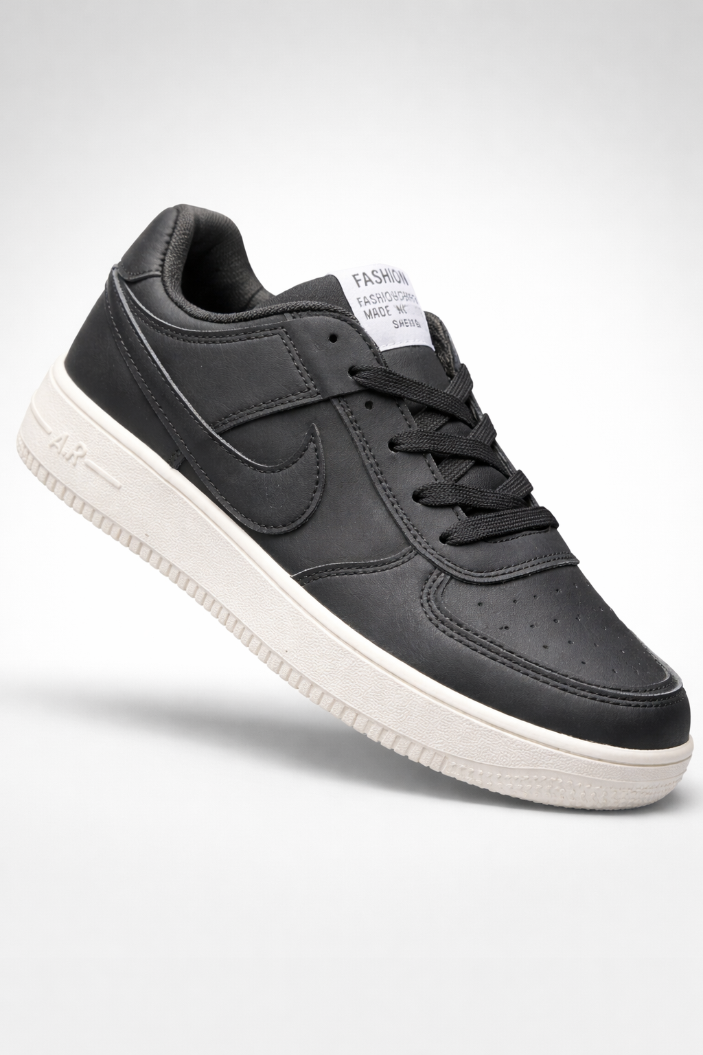 Men’s Black Casual Sneakers | Stylish Lace-Up Daily Wear Shoes